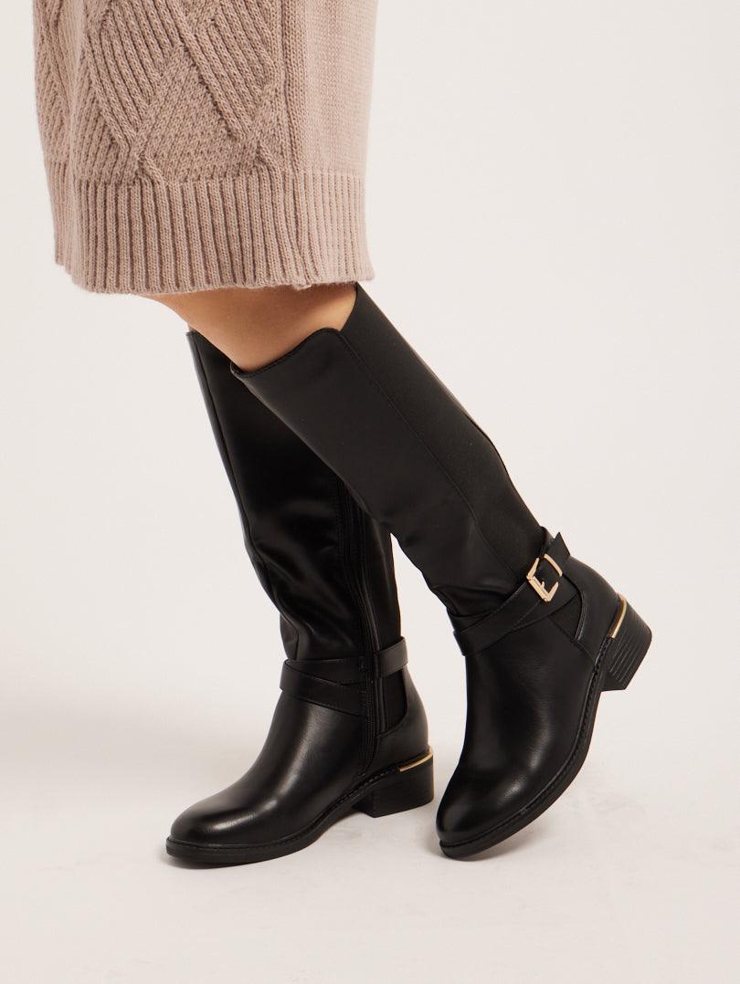 Bottes cavalières bi matière - Image 10