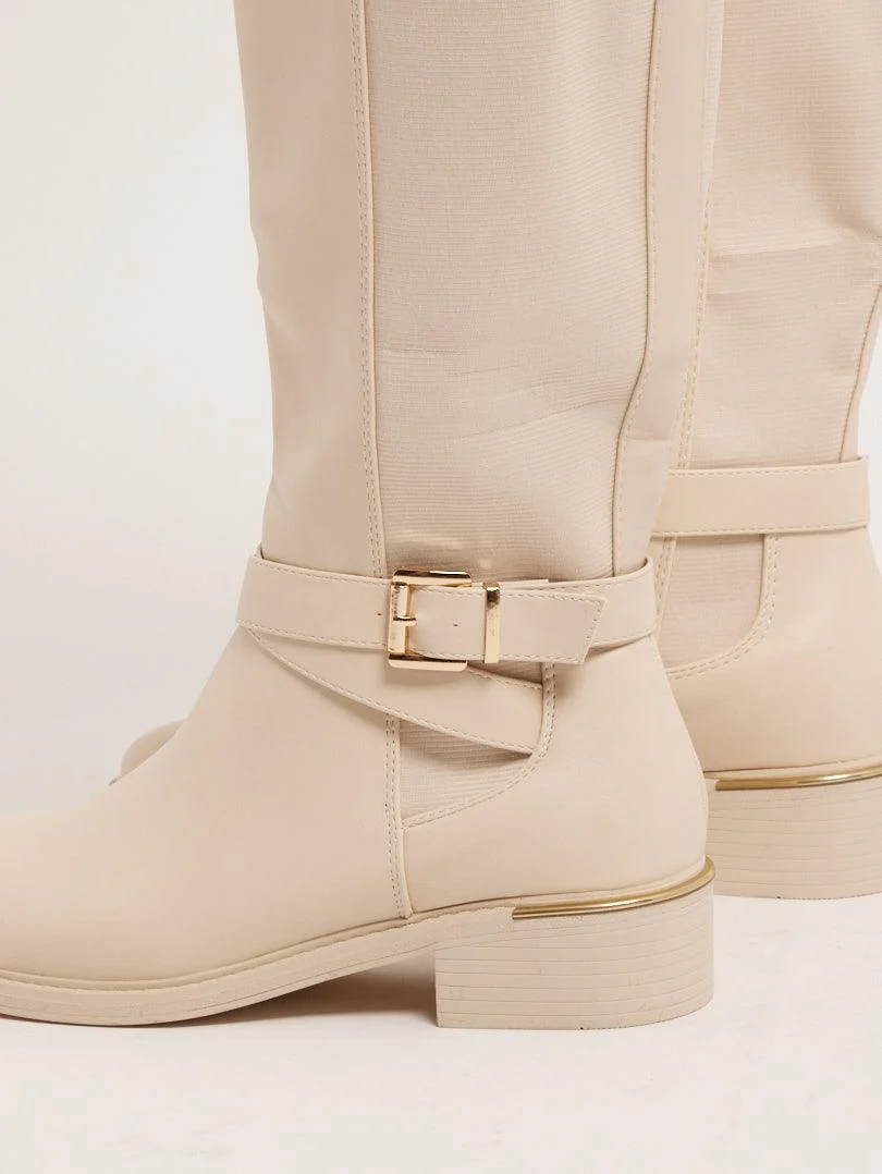 Bottes cavalières bi matière - Image 4