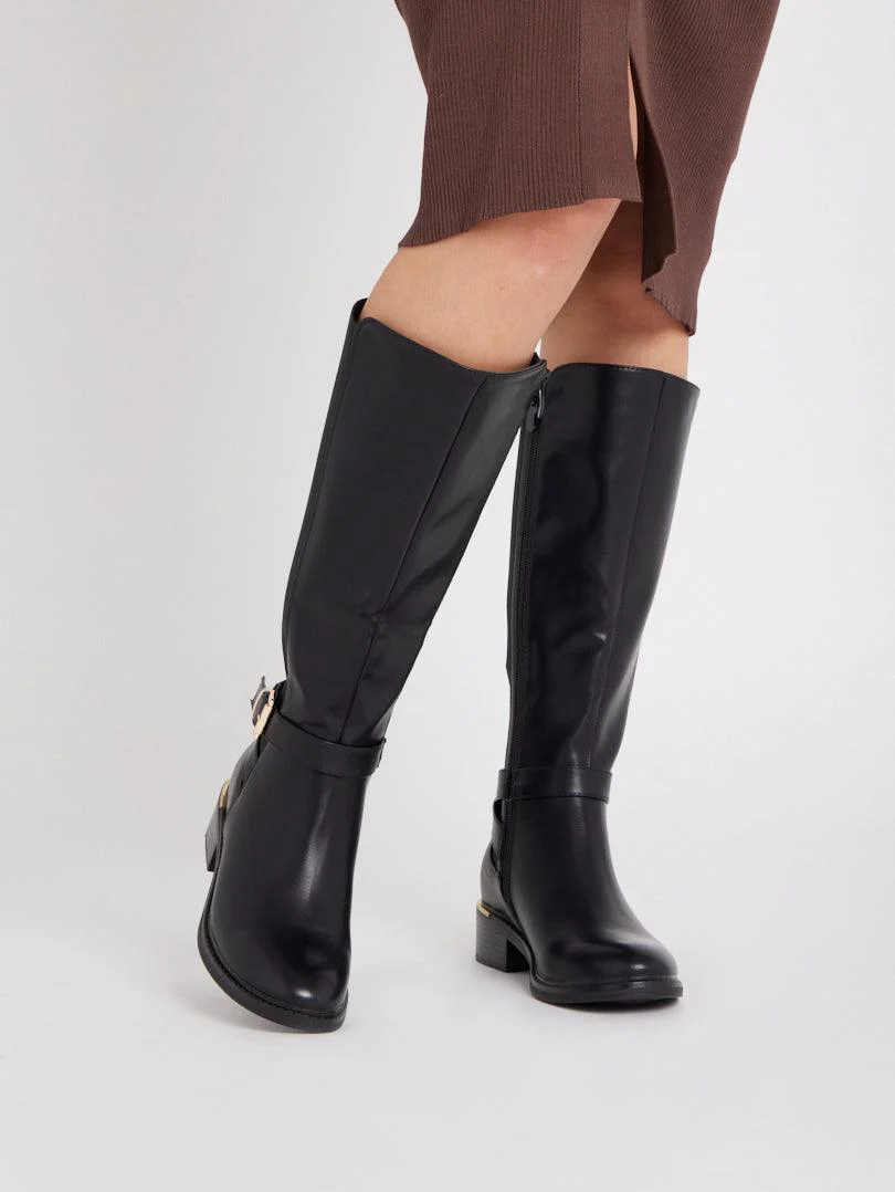 Bottes cavalières bi matières - Image 10