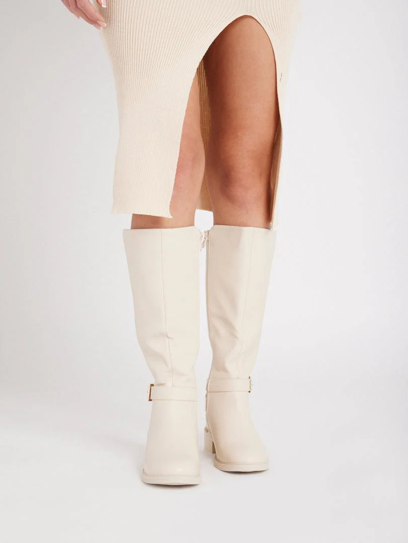 Bottes cavalières bi matières - Image 7