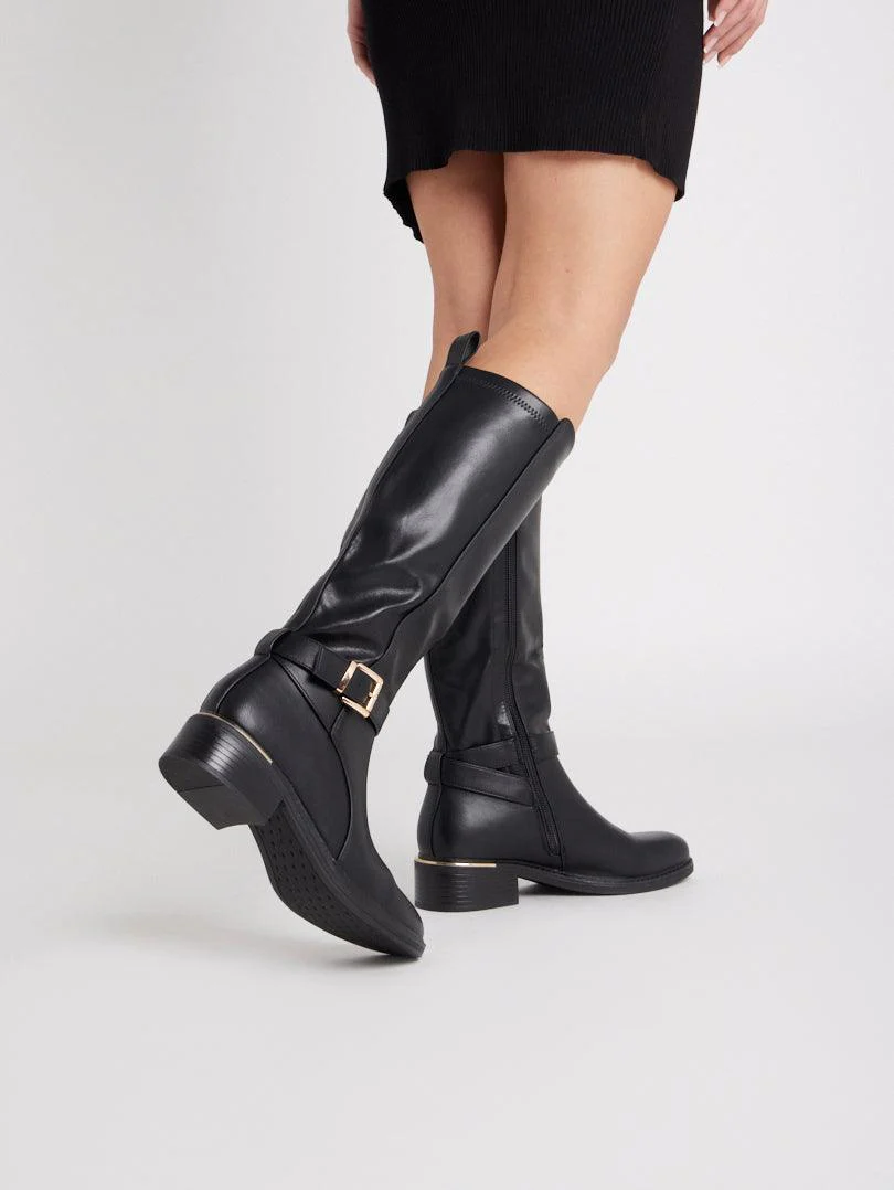 Bottes cavalières bi matières - Image 7