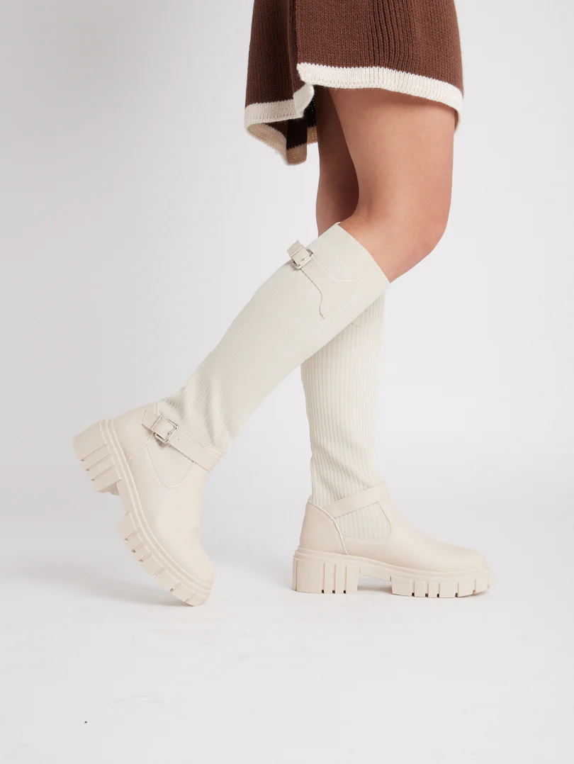 Bottes chaussettes à semelles crantées