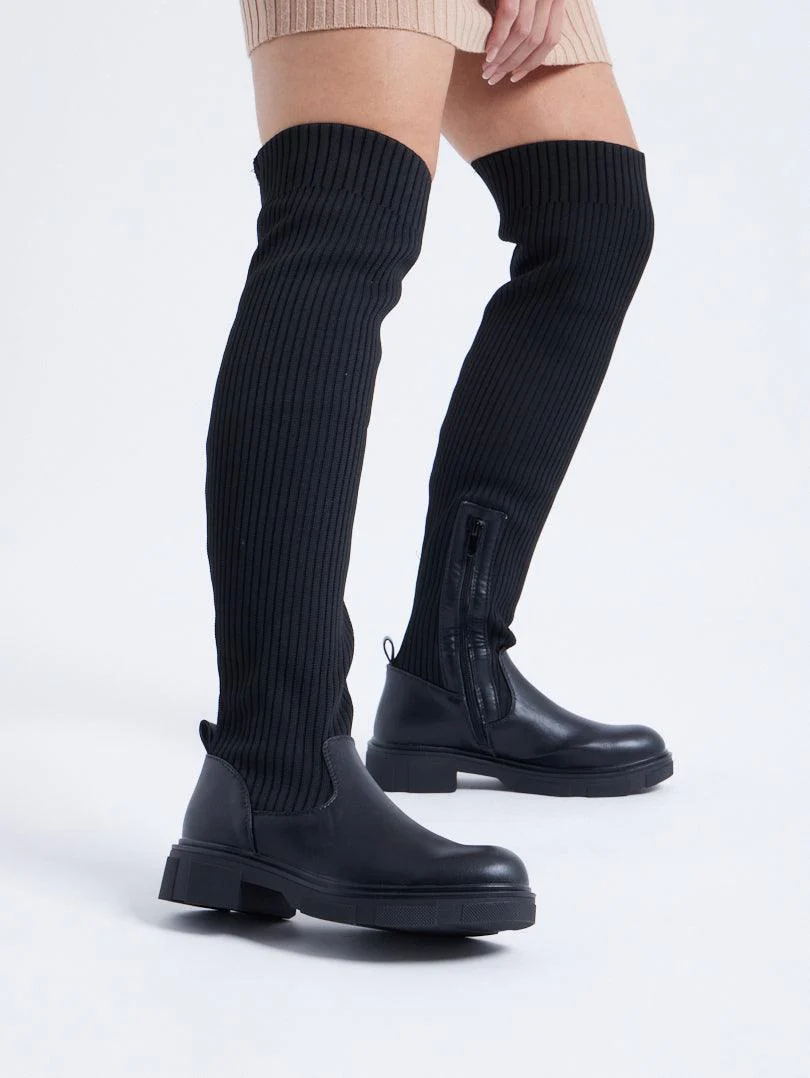 Bottes cuissardes chaussettes - Image 5