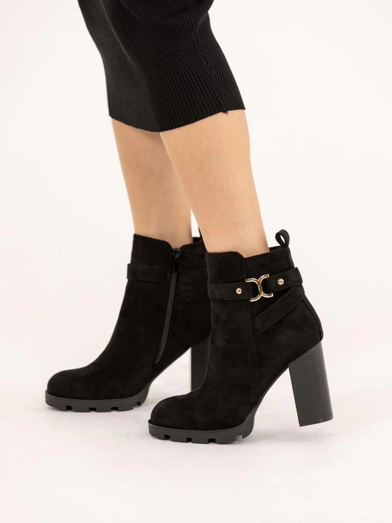 Bottines à talons hauts en daim - Image 5
