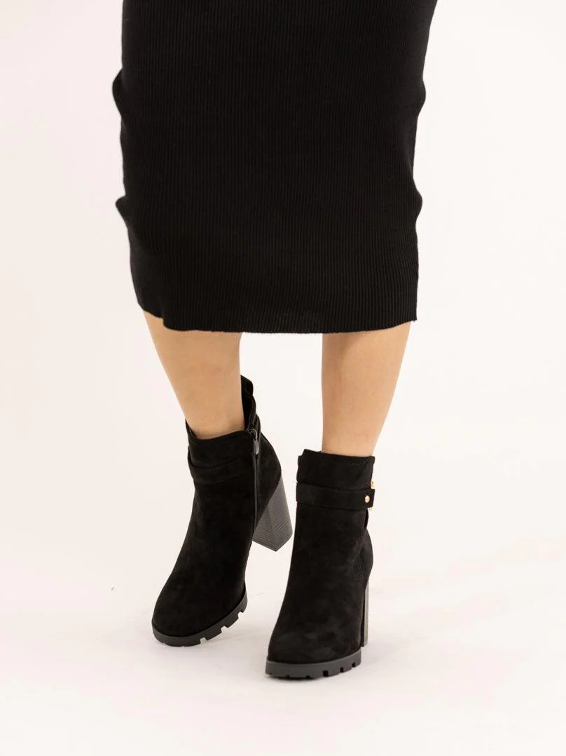 Bottines à talons hauts en daim - Image 7
