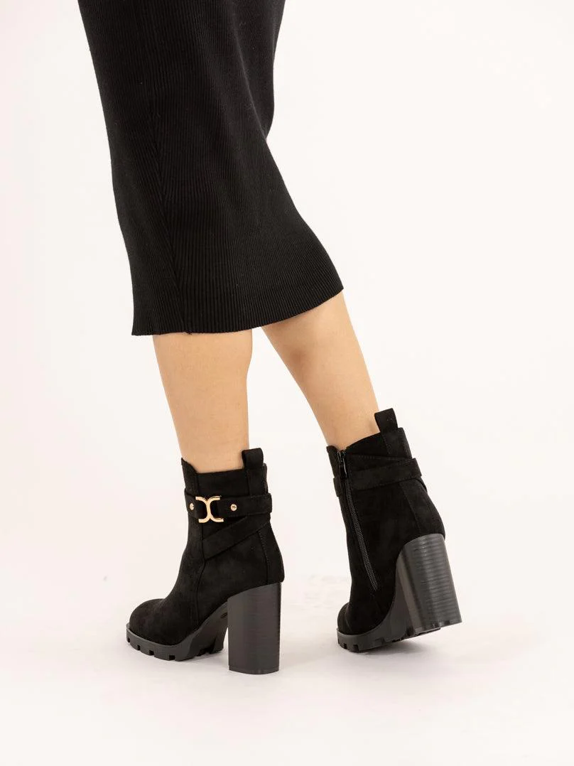 Bottines à talons hauts en daim - Image 8