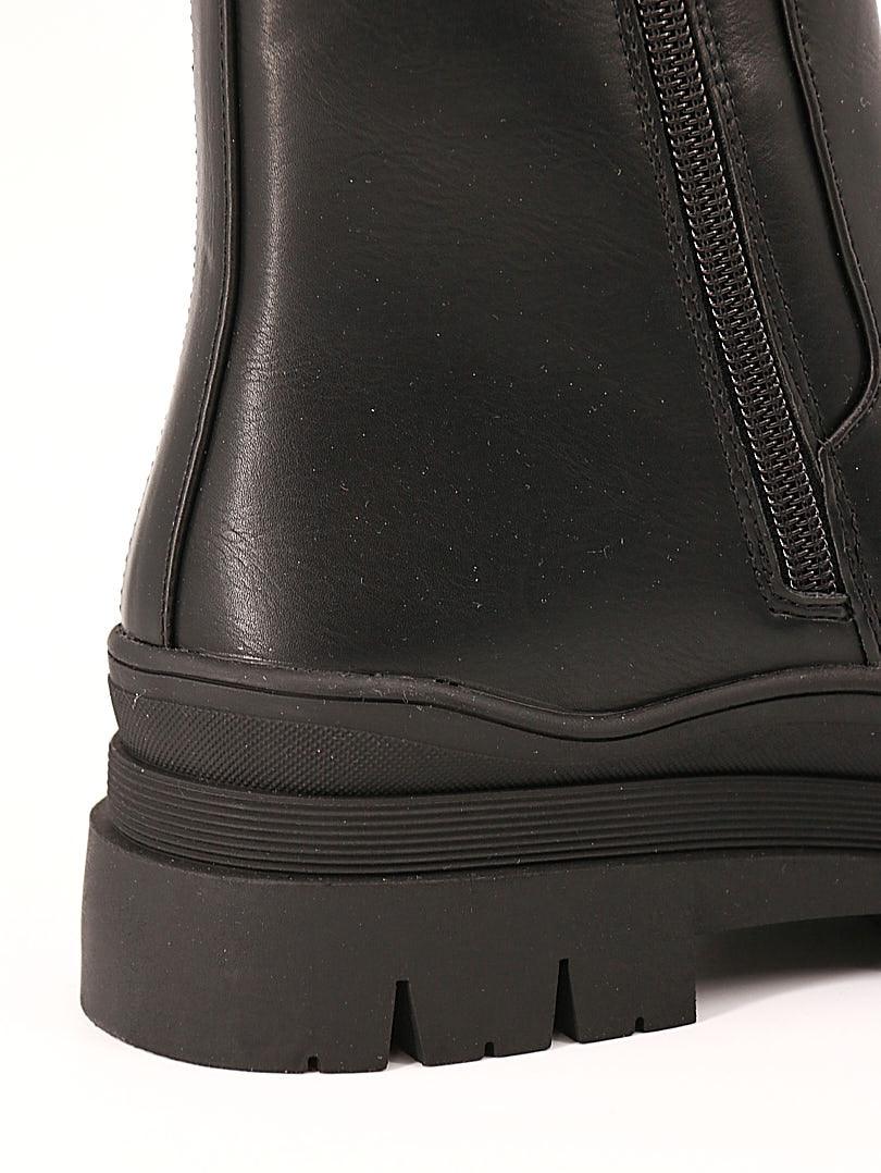 Bottines bi colores à fermeture éclair - Image 10