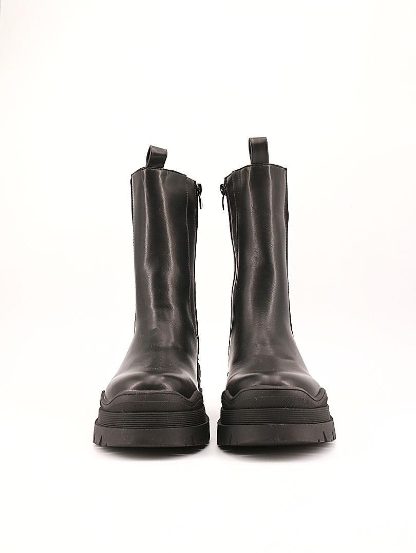 Bottines bi colores à fermeture éclair - Image 7