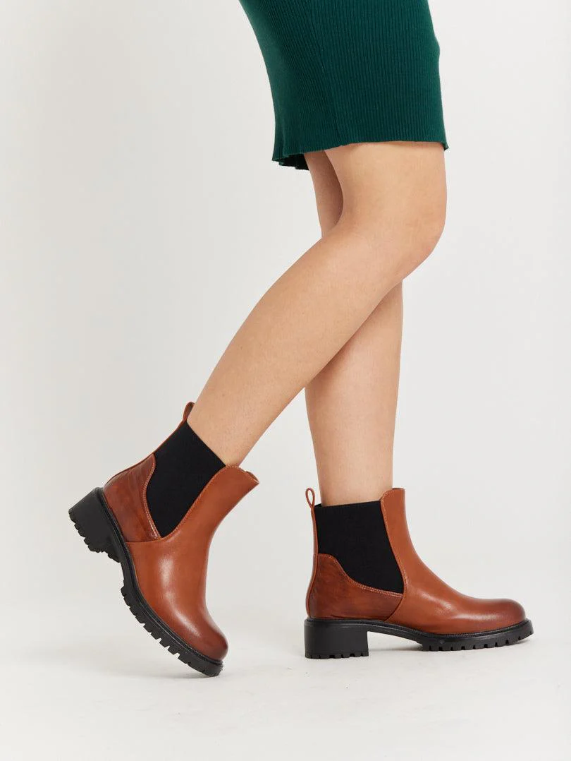 Bottines cavalières en simili cuir - Image 3