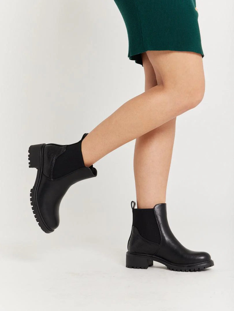Bottines cavalières en simili cuir - Image 8