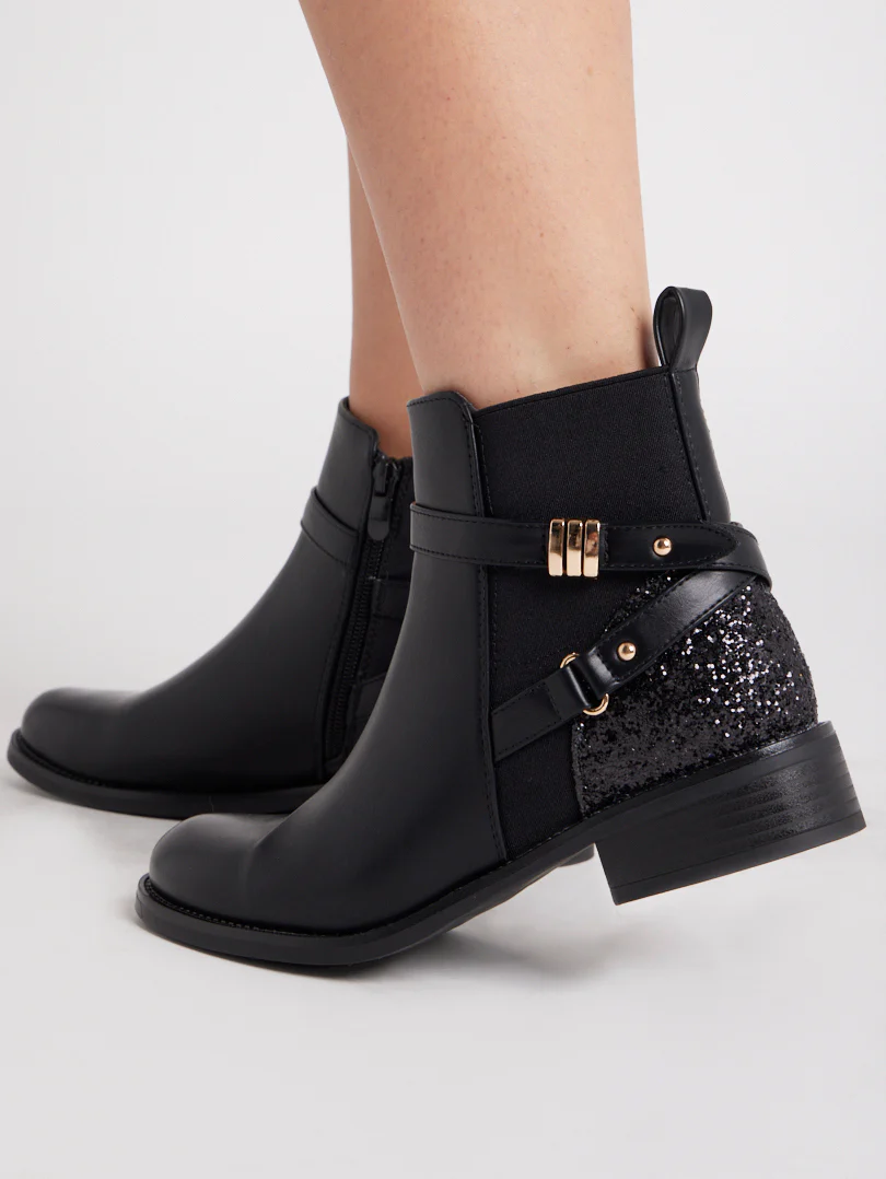Bottines détail paillettes - Image 11