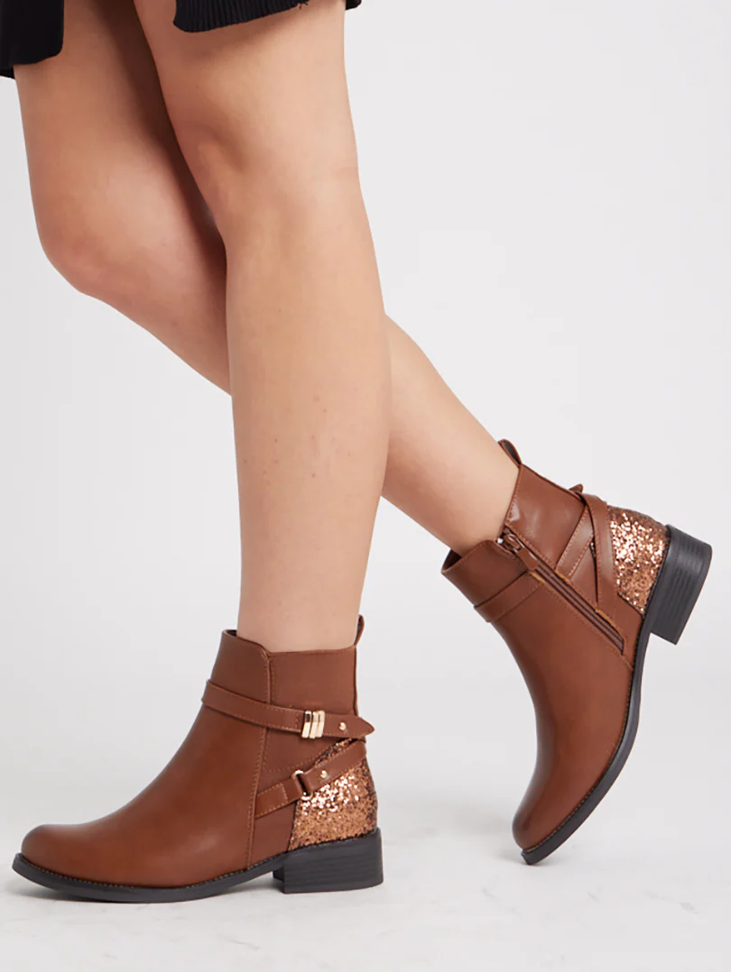 Bottines détail paillettes - Image 5