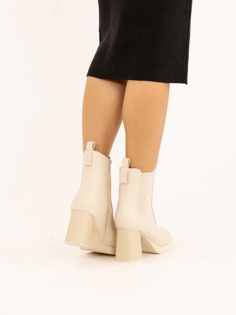 Bottines en simili talons hauts carrés - Image 8