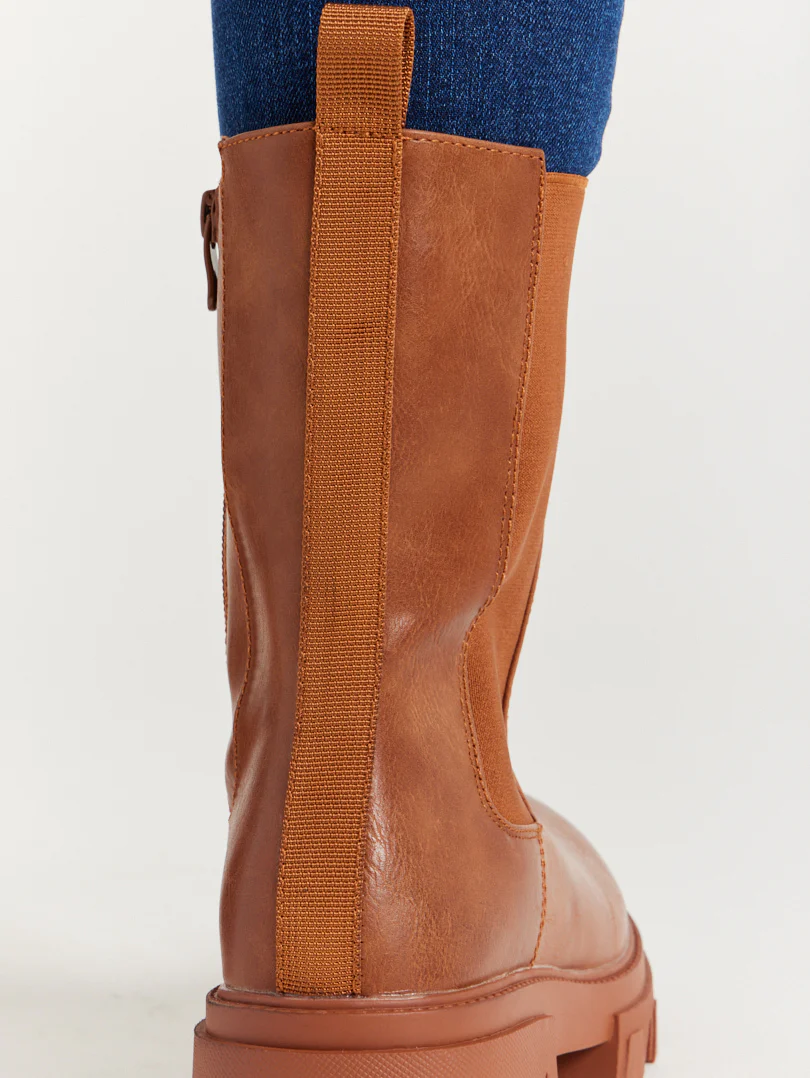 Bottines hautes cognac - Image 3