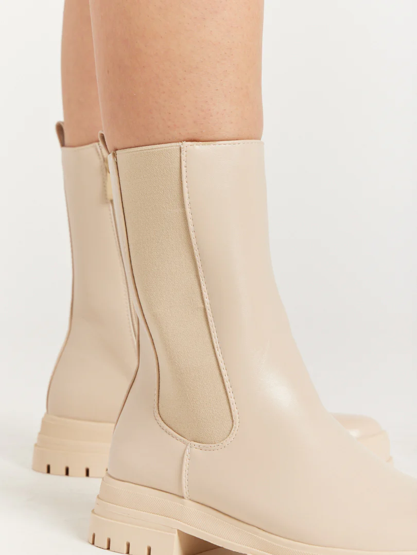 Bottines mi hautes beiges - Image 8