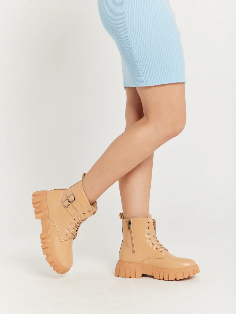 Bottines militaires avec sangles - Image 5