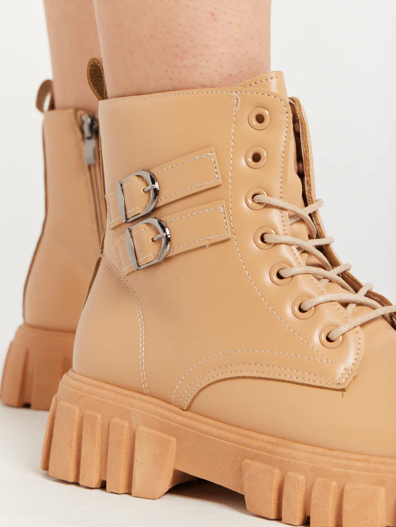 Bottines militaires avec sangles - Image 8