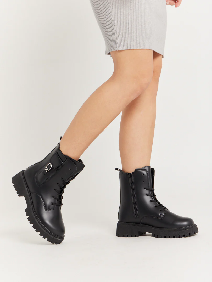 Bottines militaires blanches - Image 5