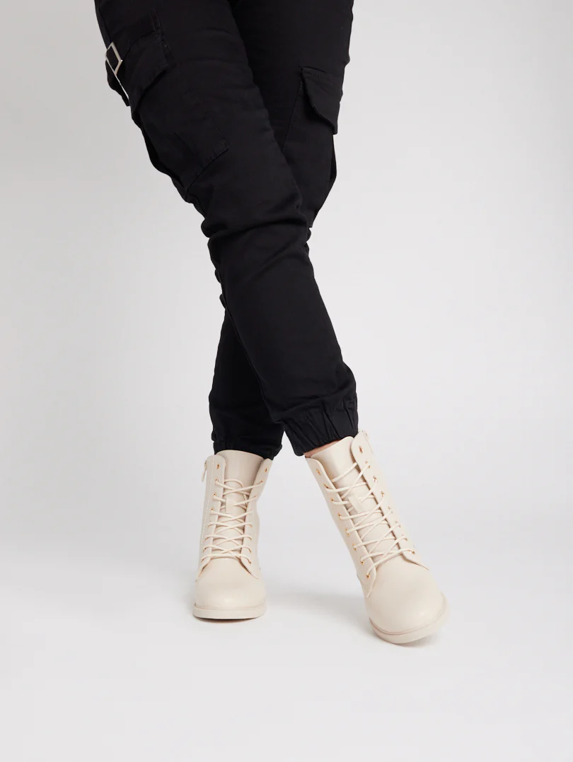 Bottines militaires détails dorés - Image 4