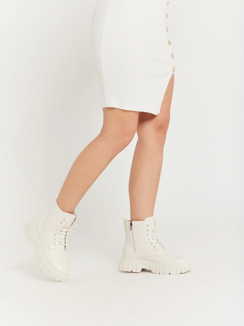 Bottines militaires en simili cuir - Image 5