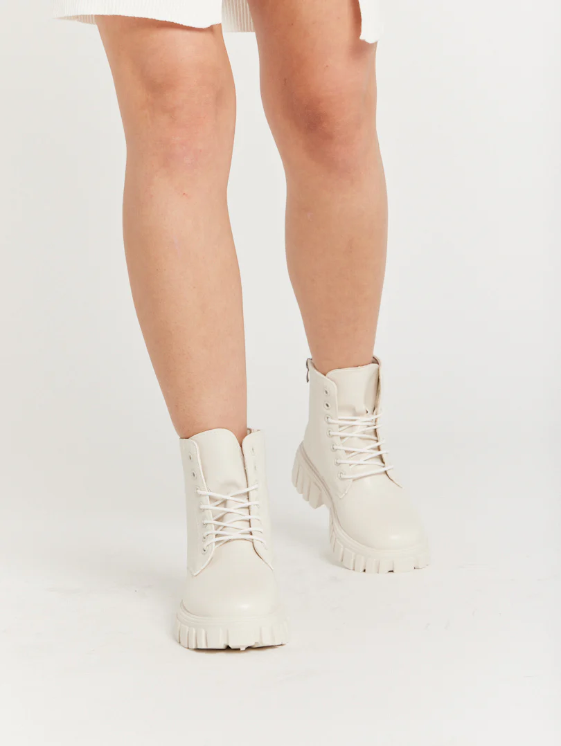 Bottines militaires en simili cuir - Image 6