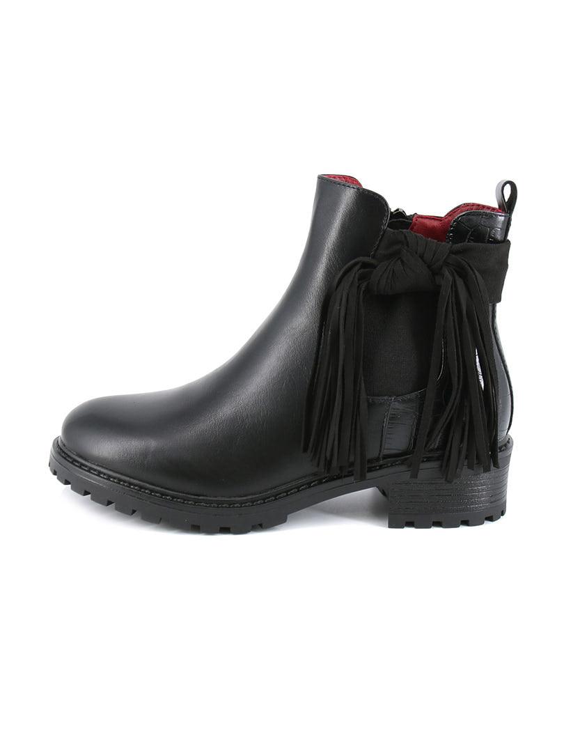 Bottines noire à frange