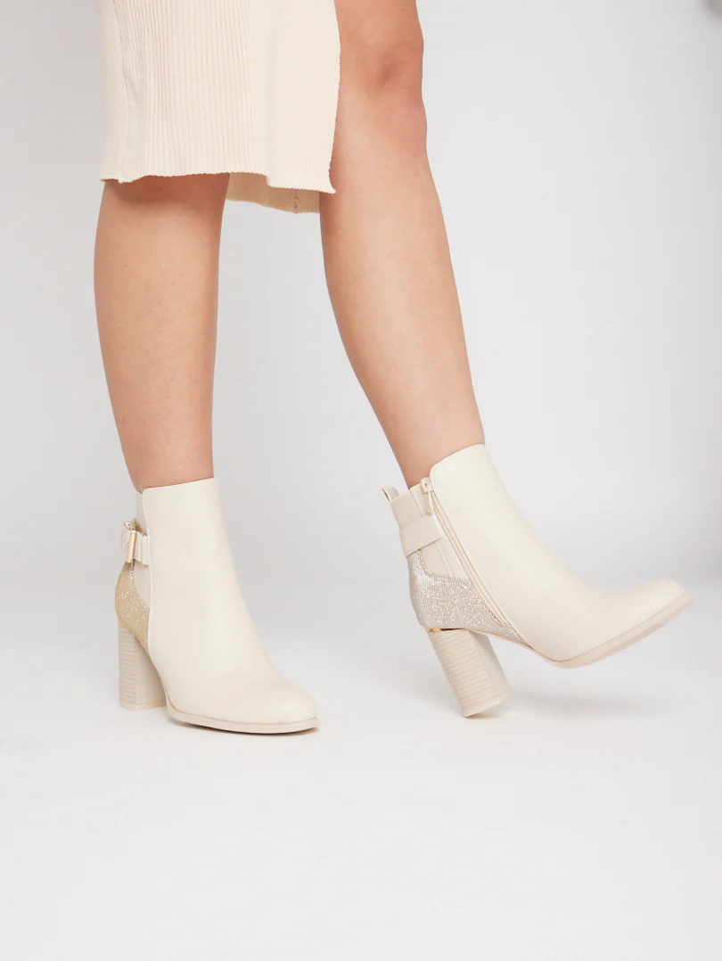 Bottines talons hauts carrés - Image 2