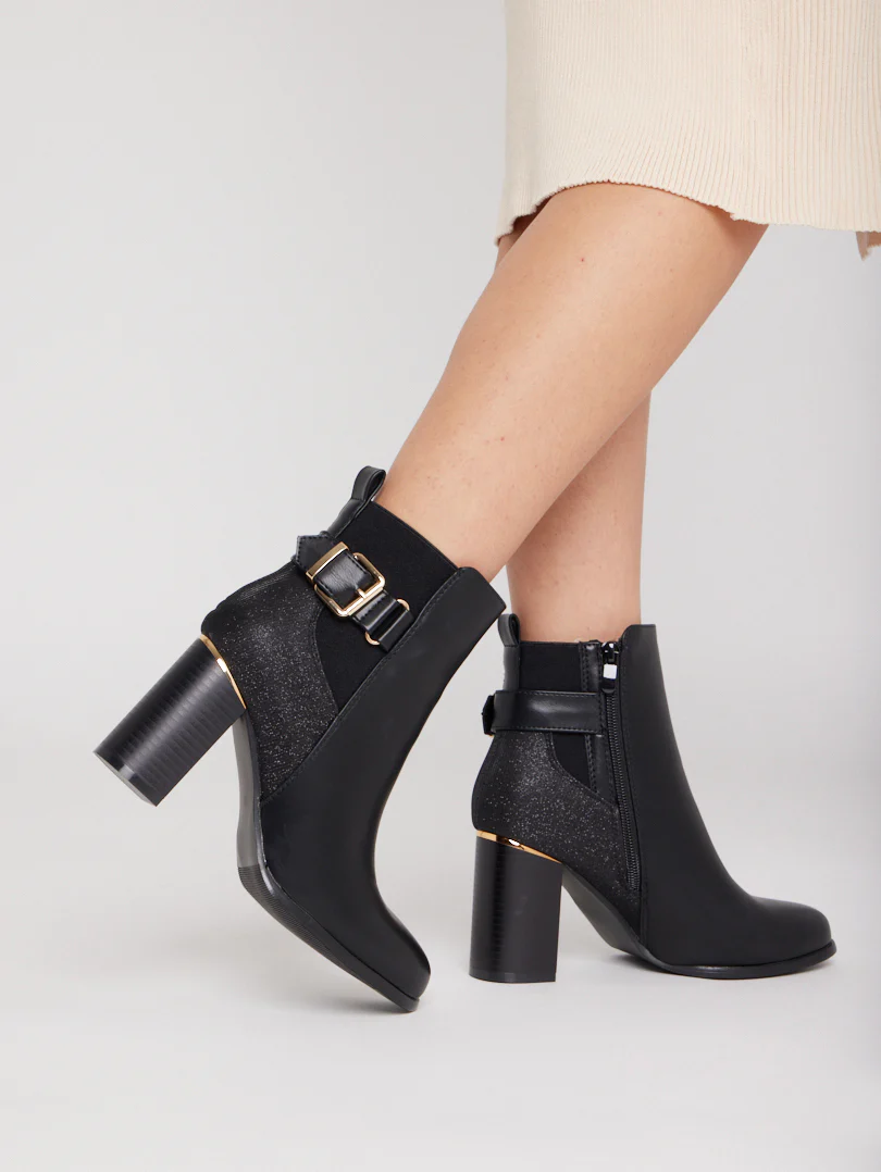 Bottines talons hauts carrés - Image 5