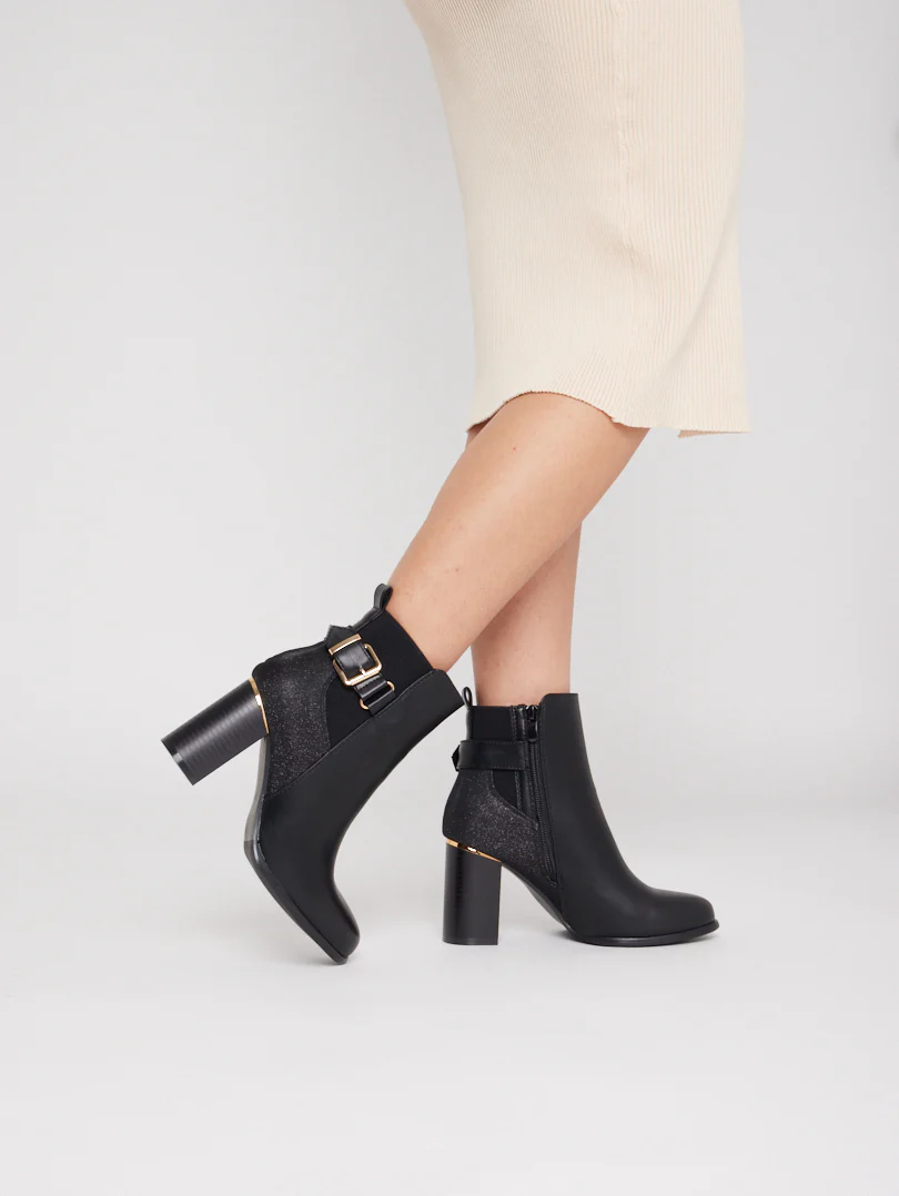 Bottines talons hauts carrés - Image 7