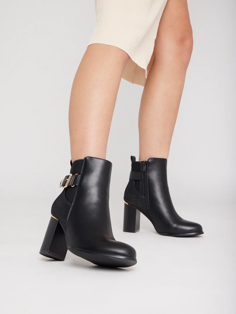 Bottines talons hauts carrés - Image 8