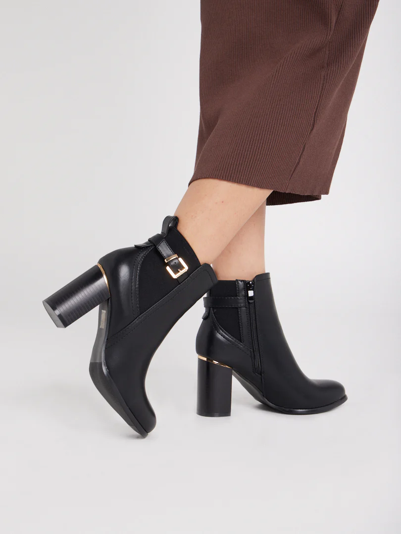 Bottines talons hauts carrés - Image 4