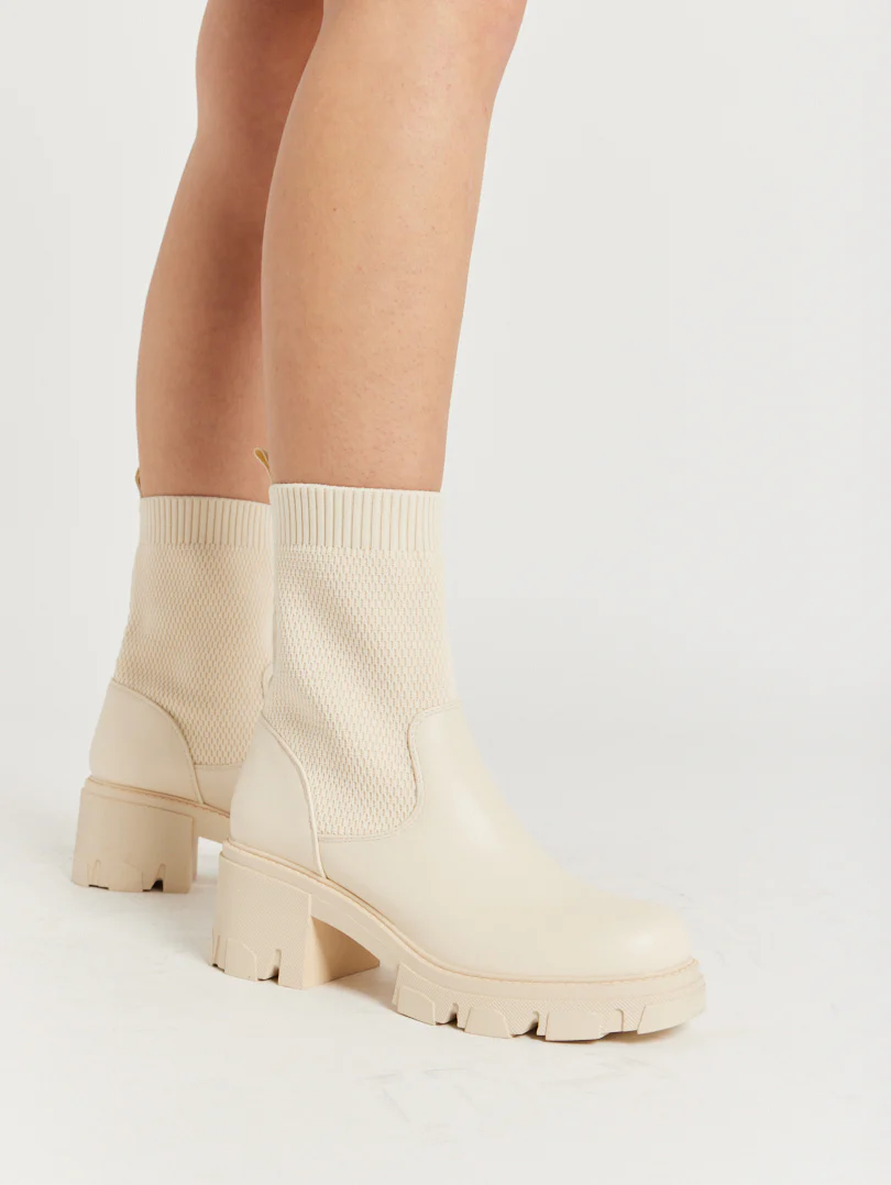 Bottines tendances bi matière - Image 7