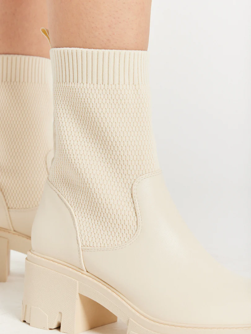Bottines tendances bi matière - Image 8