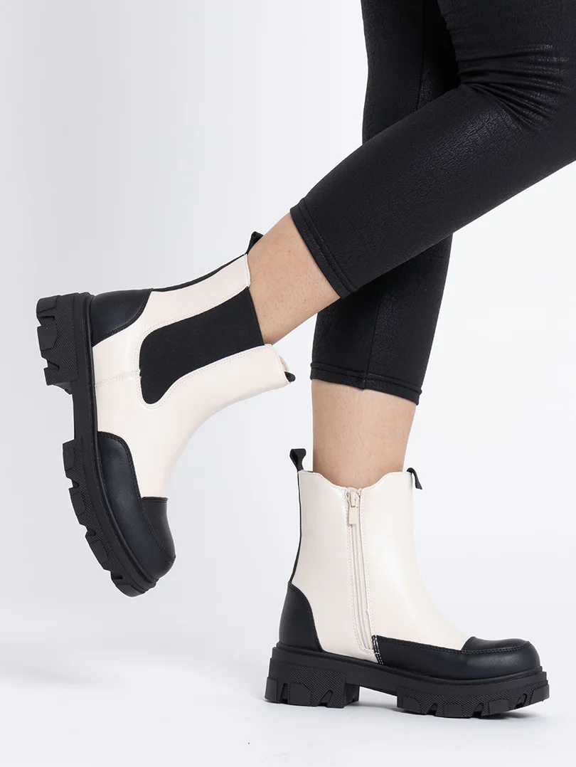Bottines XL en simili cuir