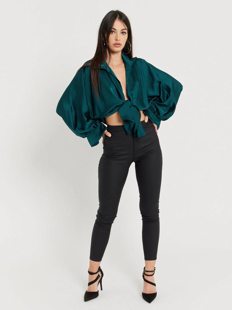 Chemise ample à nouer - Image 4