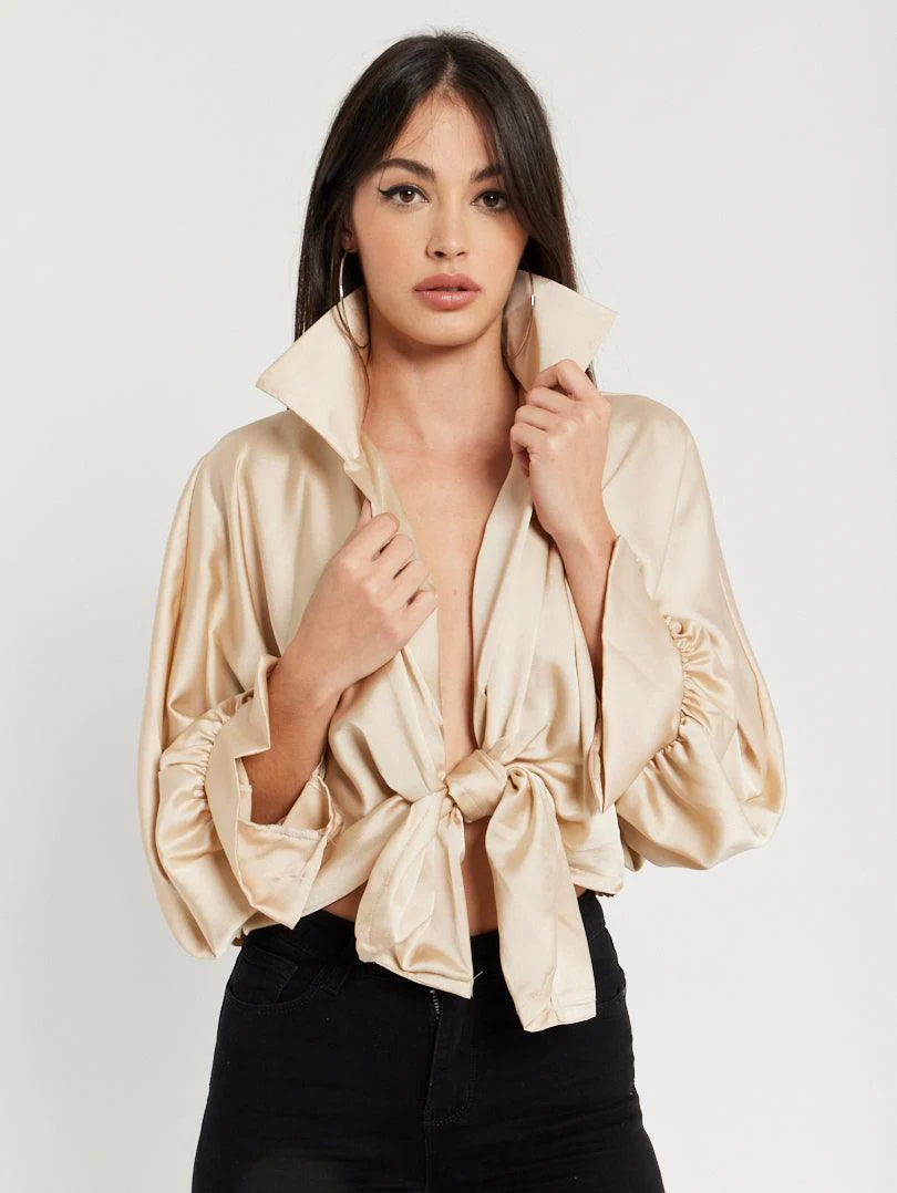 Chemise ample à nouer - Image 5