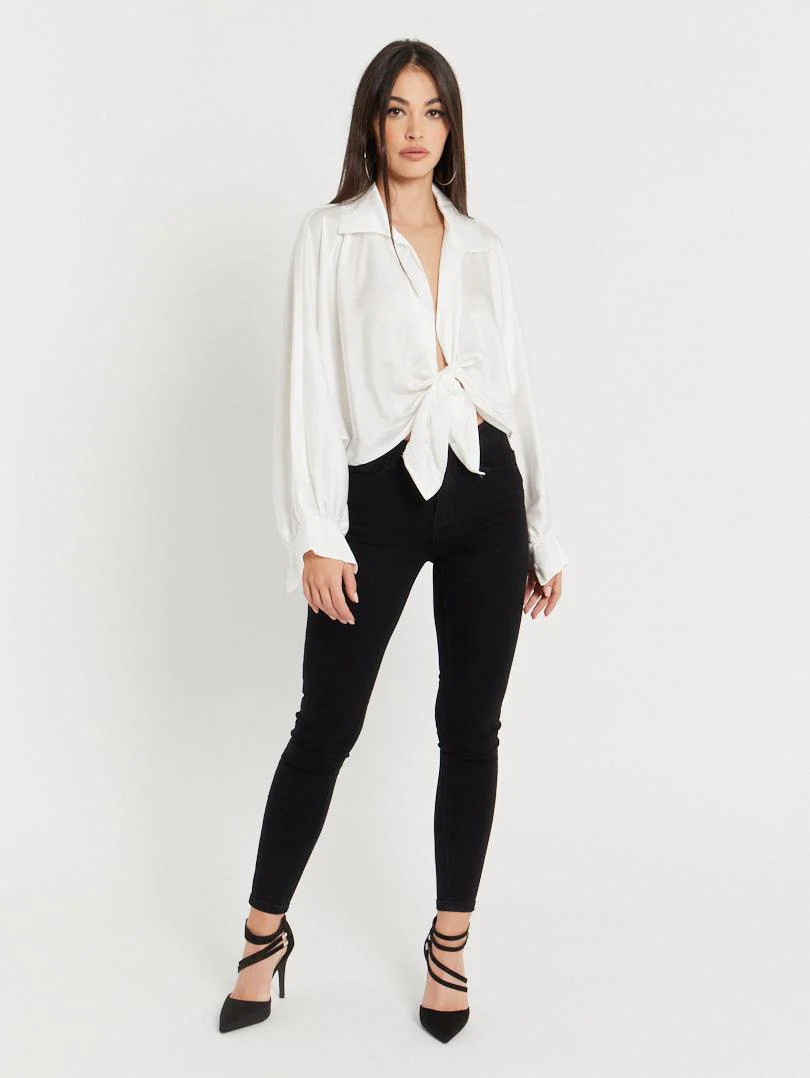 Chemise ample à nouer - Image 9