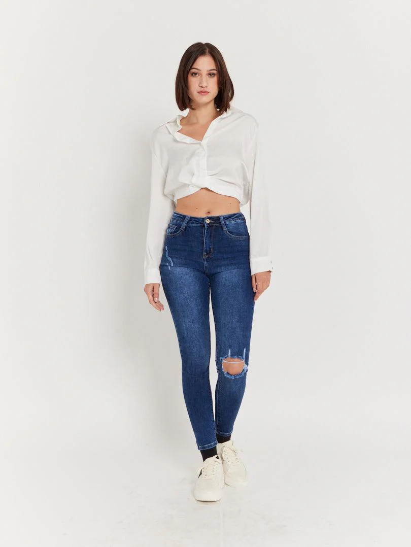 Chemise courte style crop top - Image 4