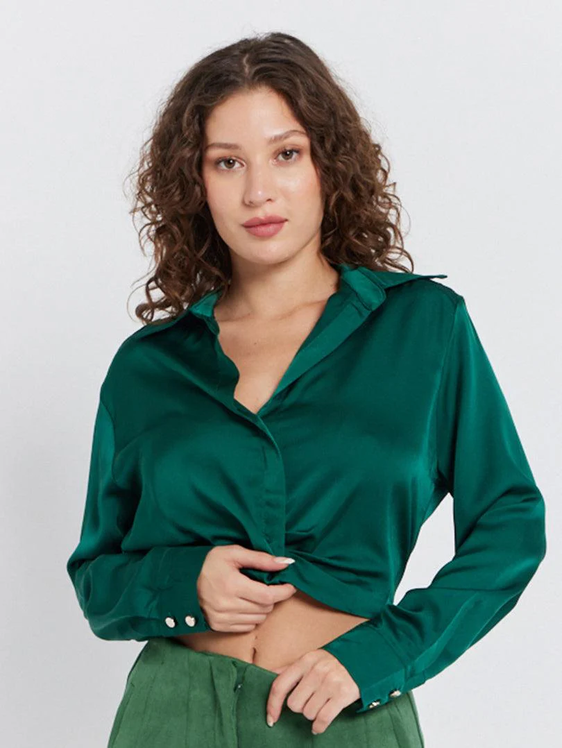 Chemise courte style crop top - Image 5