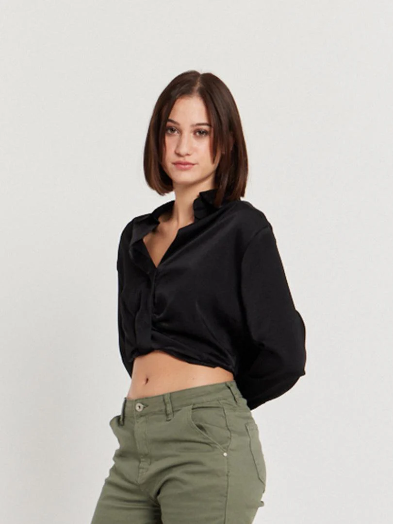 Chemise courte style crop top - Image 9