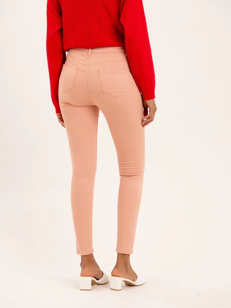 Jean slim rose taille haute - Image 5
