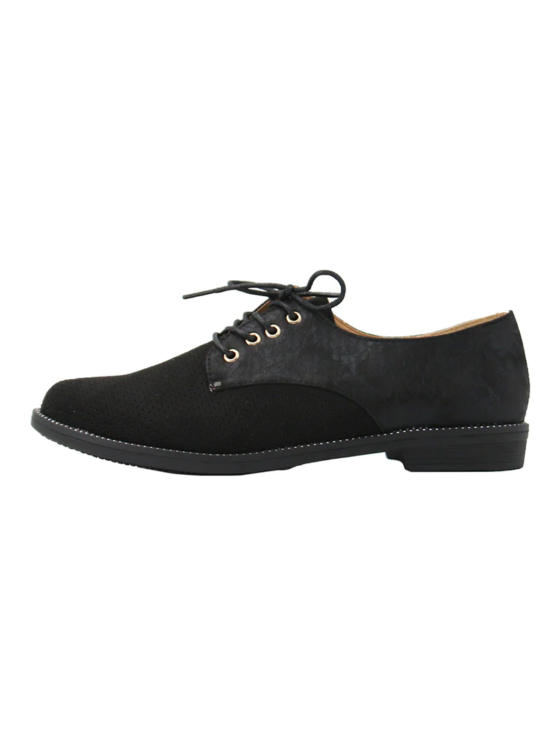 Derbies noire bi matiere - Image 4