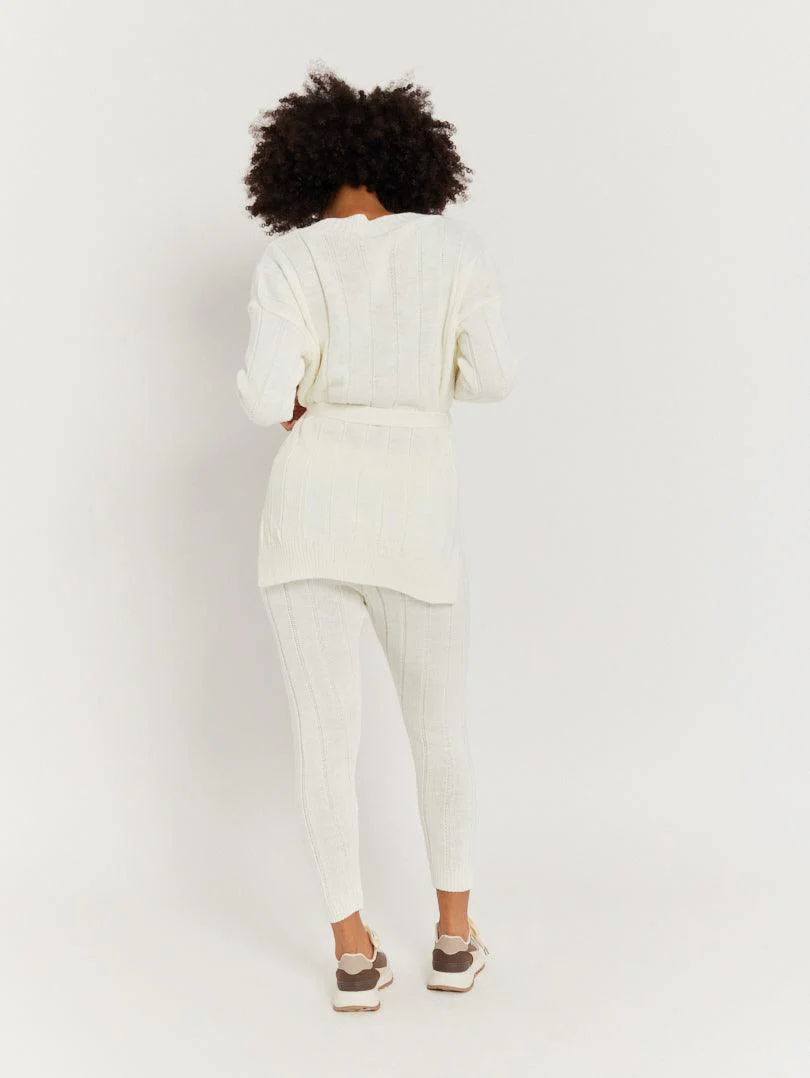Ensemble en lainage blanc - Image 10
