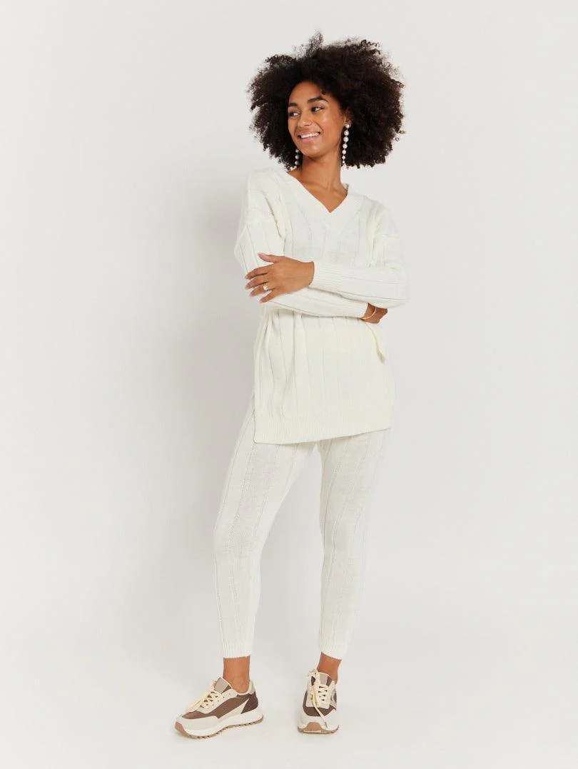 Ensemble en lainage blanc - Image 9