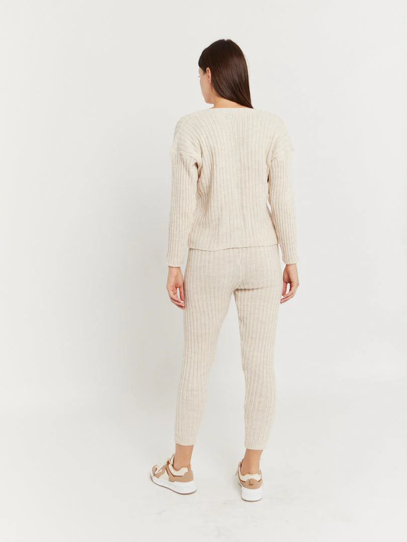Ensemble pantalon en lainage kaki - Image 6