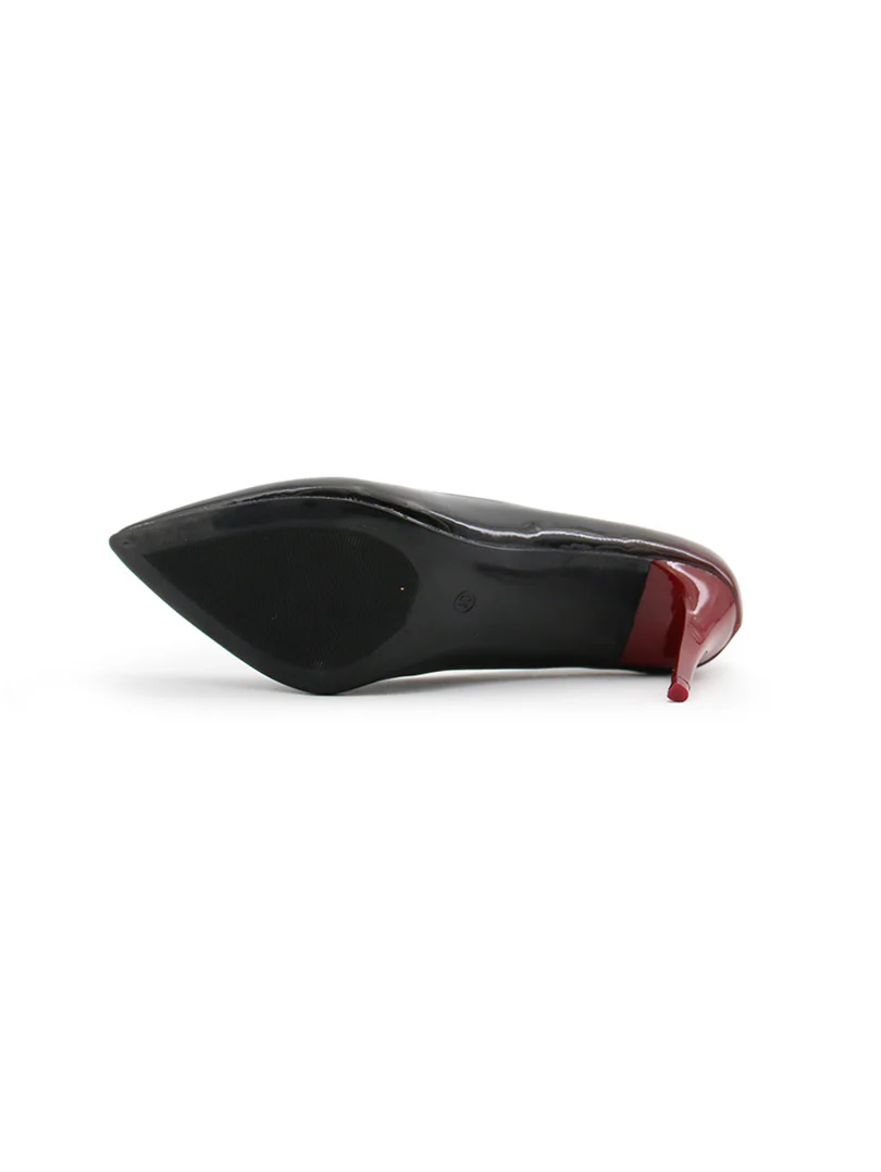 Escarpins bicolores noir - Image 4