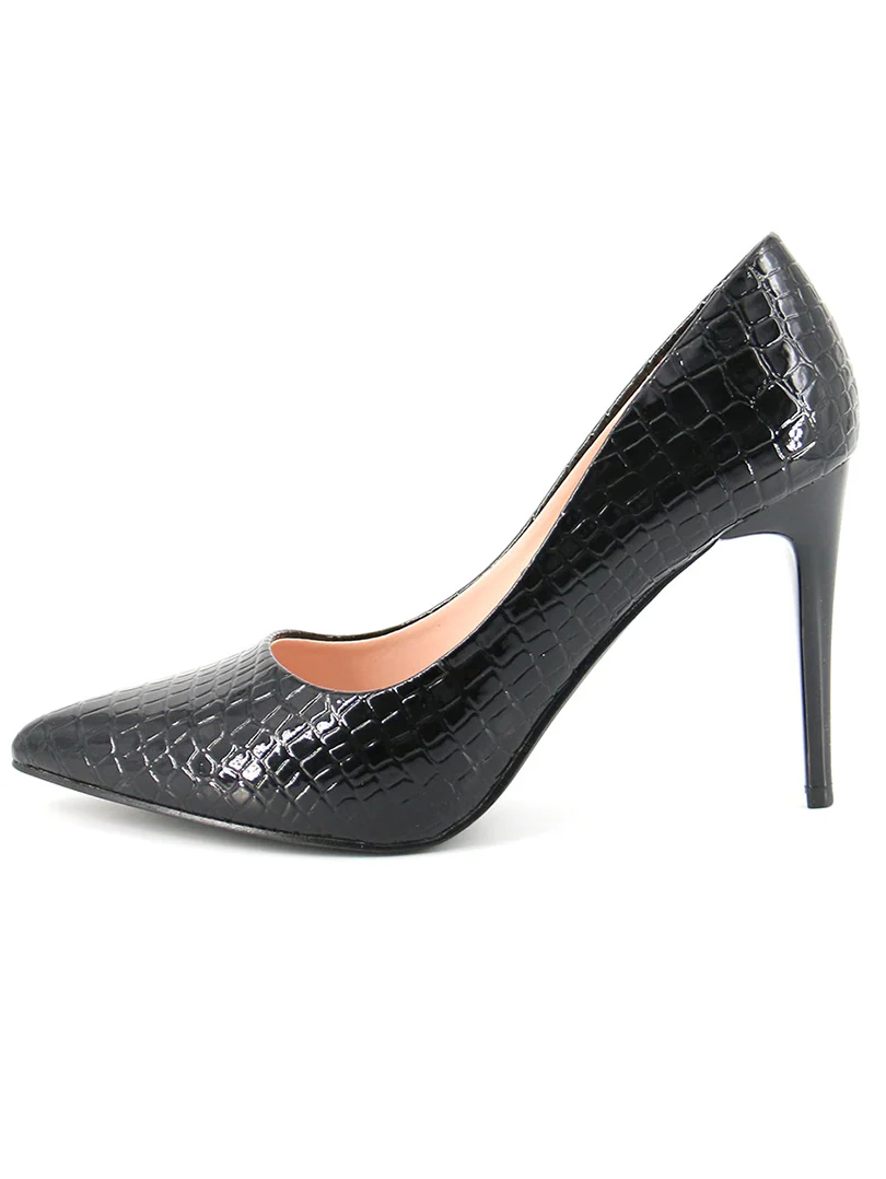 Escarpins croco bout pointu - Image 6