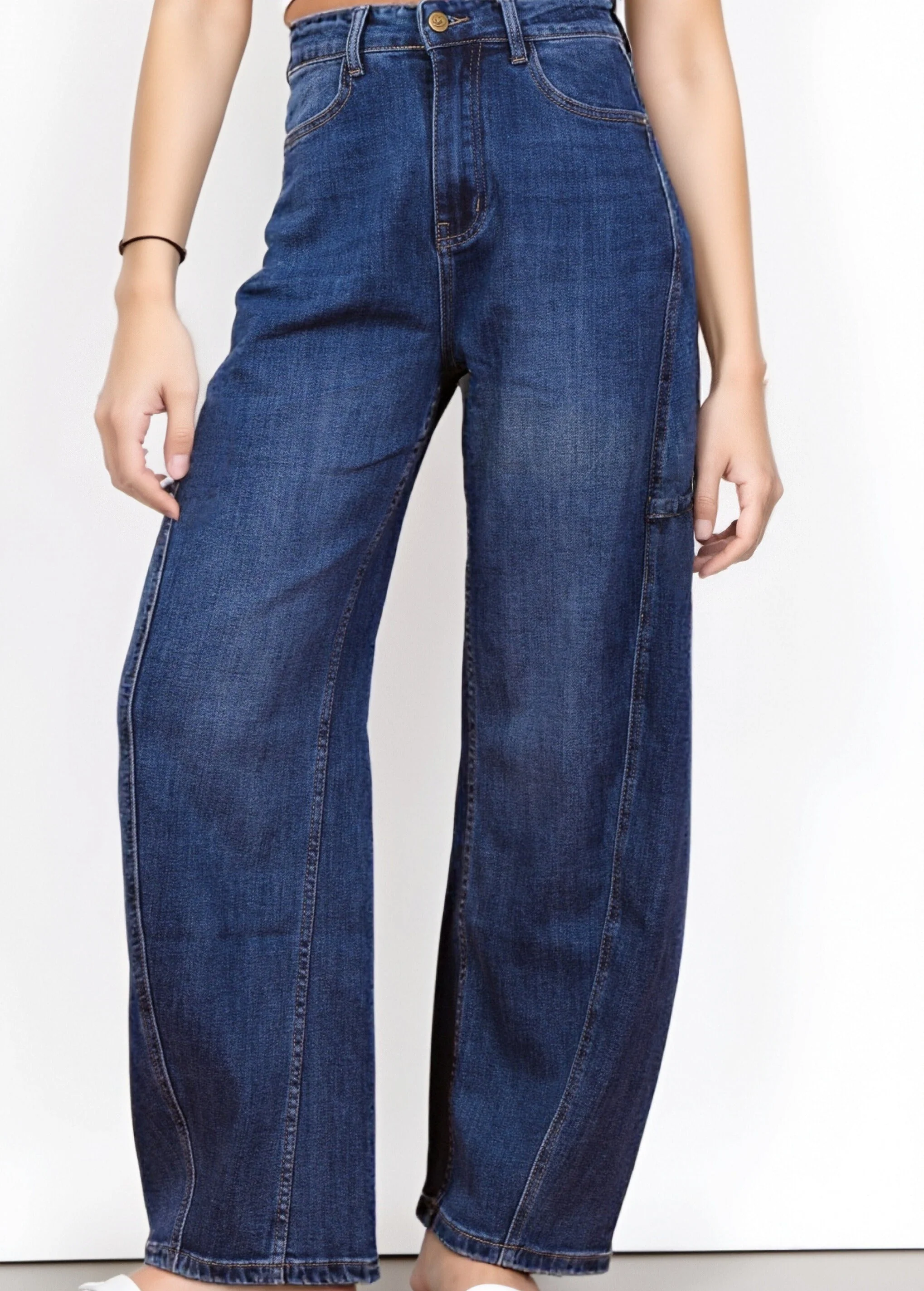 Jean Large Bleu Banana Fit – Le Chic Naturel du Confort