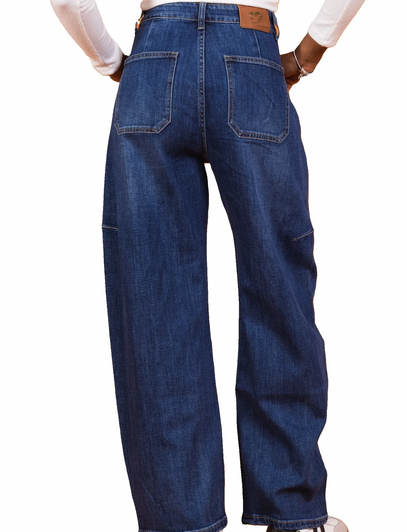 Jean Large Bleu Banana Fit – Le Chic Naturel du Confort - Image 3