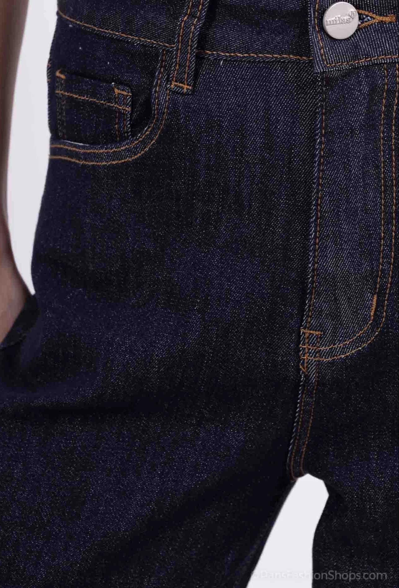 Jean large taille haute ourlets marqués - Image 4